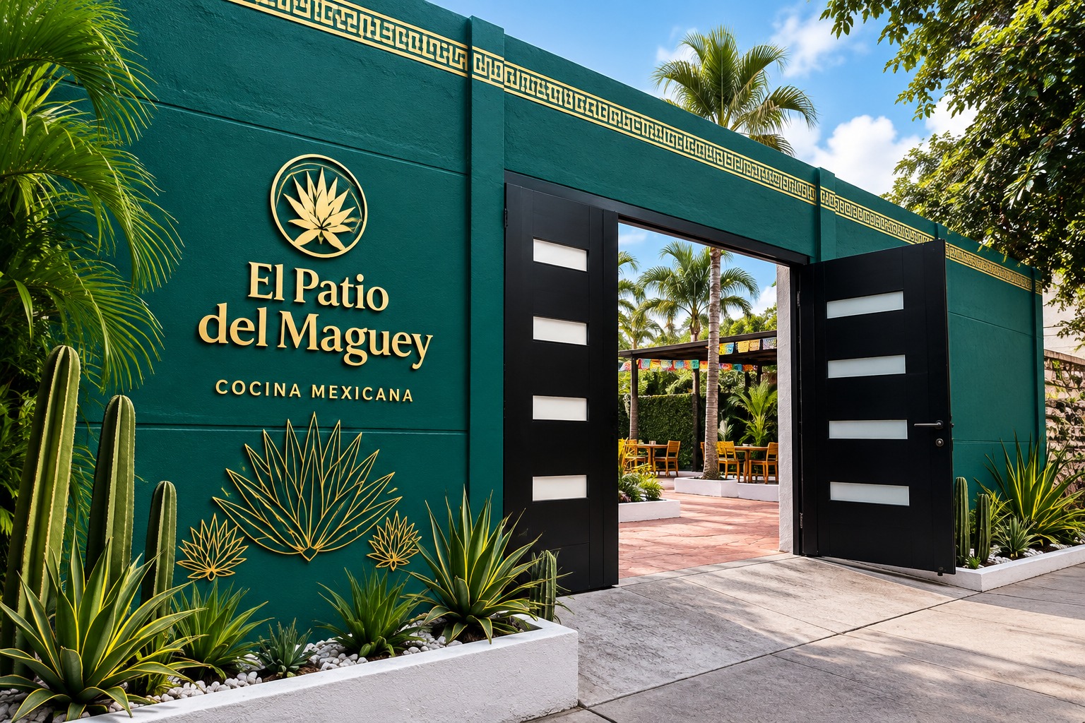 Entrada de El Patio del Maguey