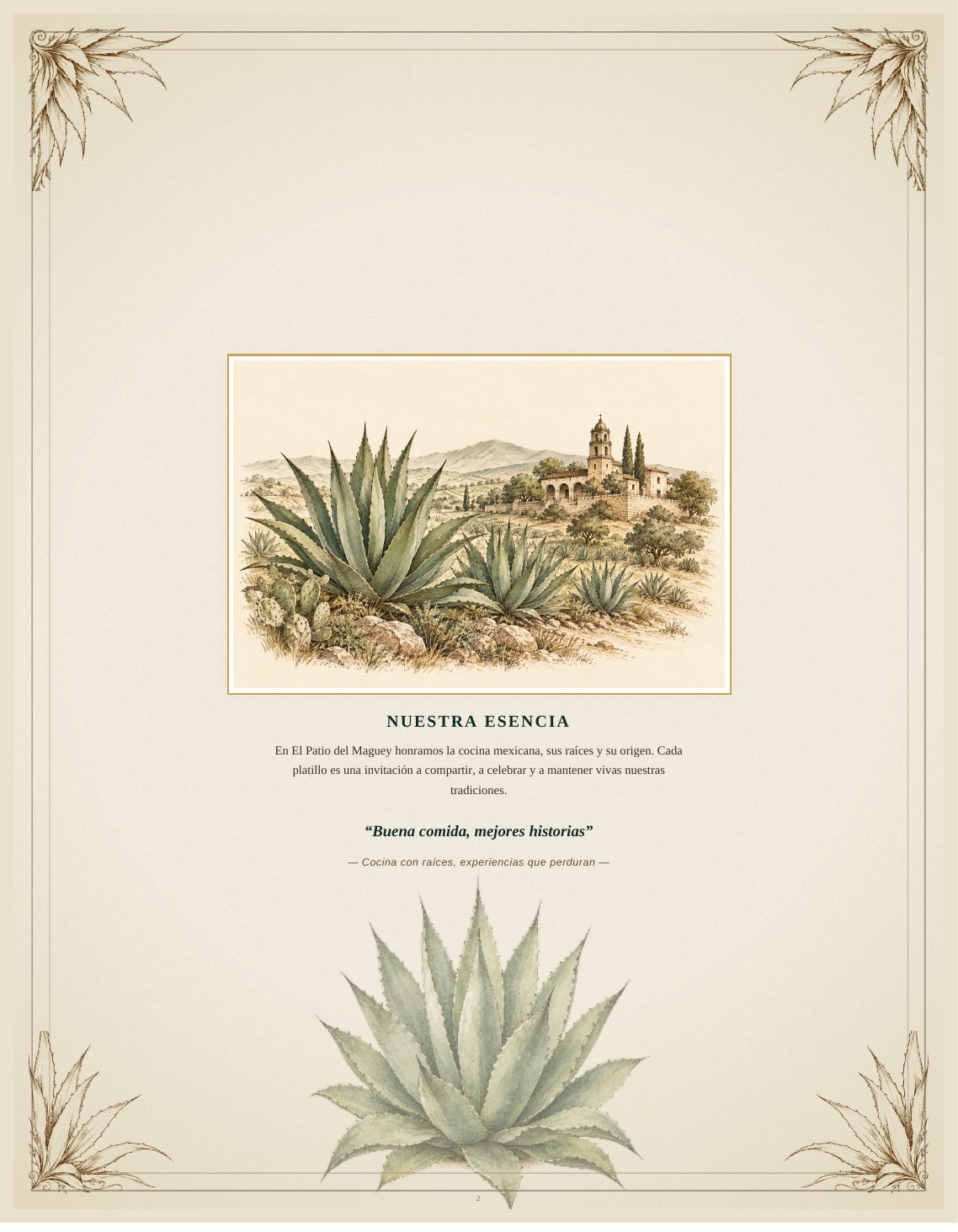 Menú de El Patio del Maguey — página 2